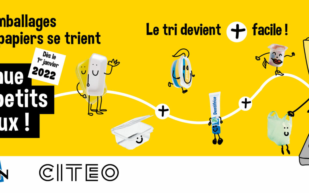 Simplification du tri et nouvelles modalités de collecte dès le 1er janvier 2022