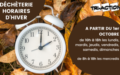 Horaires d’hiver